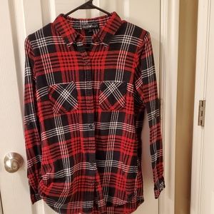 Button up plaid shirt